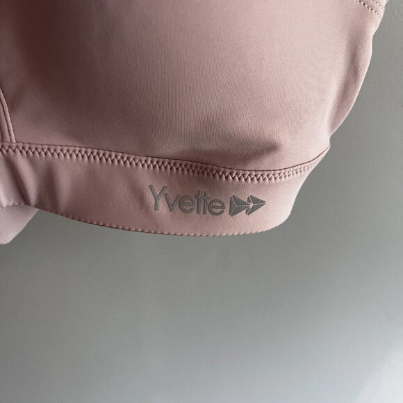 Yvette Sports Bra Pink High Impact M+ New with Tags - Picture 3 of 8